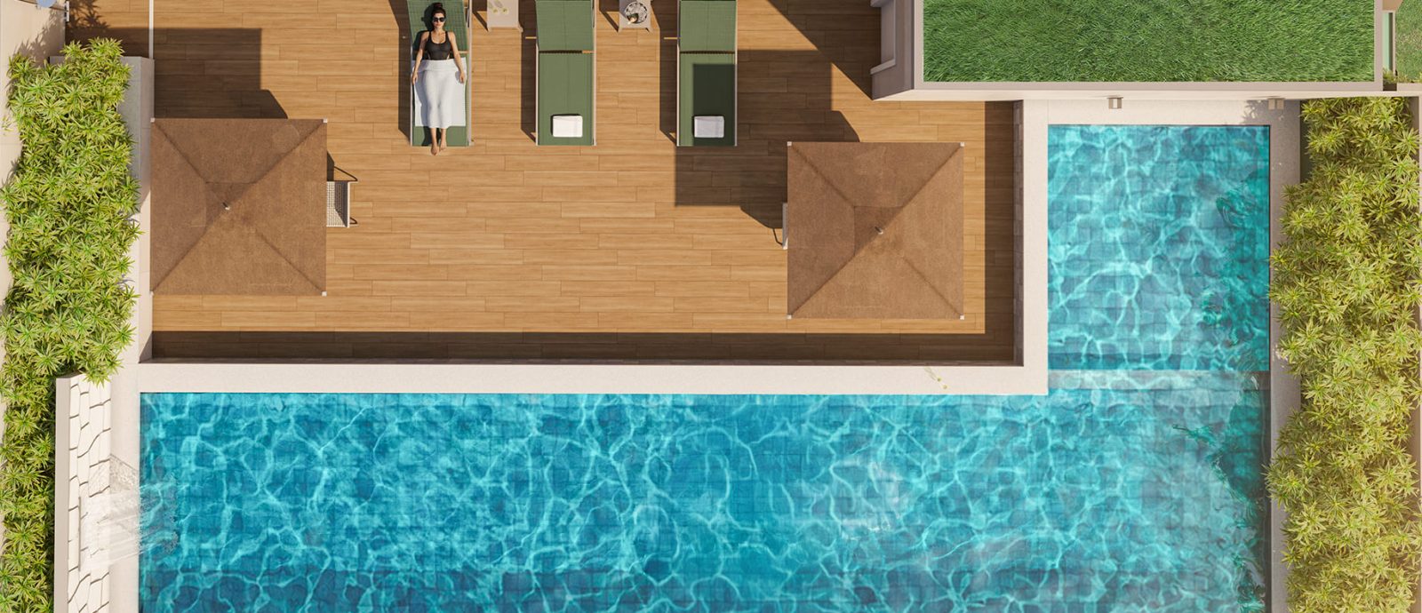 Piscina aquecida e Solarium